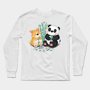 Panda Favorite Bamboo Food Long Sleeve T-Shirt